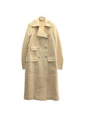 Gucci Wool Long Coat Ivory 40
